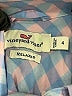 Vineyard Vines 100% Cotton Checkered-gingham Blue Long Sleeve Button-Down Shirt Size 4 - photo 7