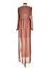 Chaser 100% Polyester Brown Casual Dress Size S - photo 2