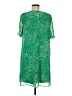 DKNY 100% Polyester Stars Green Casual Dress Size 6 - photo 2