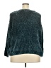 Falls Creek 100% Polyester Tweed Teal Pullover Sweater Size 2X - photo 2