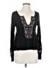 Free People Black Long Sleeve Blouse Size S - photo 1