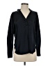 Vince. 100% Silk Black Long Sleeve Silk Top Size XXS - photo 1