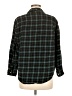 Old Navy 100% Cotton Plaid Green Long Sleeve Button-Down Shirt Size M - photo 2