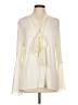 Neiman Marcus Ivory Long Sleeve Blouse Size L (estimated) - photo 1
