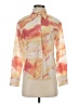 Kourt Print Orange Long Sleeve Blouse Size XS - photo 1
