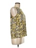 Nine West Yellow Sleeveless Blouse Size M - photo 4