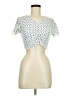 Shein Ivory Short Sleeve Top Size 6 - photo 1