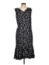 Talbots Polka Dots Black Casual Dress Size 8 - photo 1