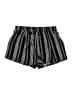 Shein Curve 100% Polyester Stripes Black Shorts Size 1X - photo 1