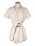 Louna Solid Ivory Romper Size M - photo 1