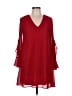 Soprano 100% Polyester Red Cocktail Dress Size L (estimated) - photo 1