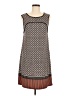 Max Studio Graphic Brown Casual Dress Size M - photo 1