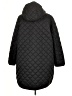 Ellen Tracy 100% Polyester Argyle Black Coat Size 1X - photo 2
