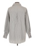 Unbranded Stripes Gray Long Sleeve Blouse Size L - photo 2