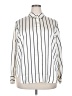 Old Navy 100% Polyester Stripes Ivory Long Sleeve Blouse Size 2X - photo 1