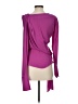 Atlein Collective 100% Polyester Purple Long Sleeve Blouse Size 2 - photo 2