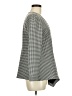 Zara Houndstooth Gray Long Sleeve Blouse Size M - photo 4