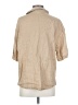 Eberjey 100% Linen Tan 3/4 Sleeve Button-Down Shirt Size XS - photo 2