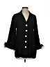 Sleeper Black 3/4 Sleeve Button-Down Shirt Size XS - photo 1