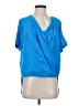 Bebe 100% Polyester Blue Short Sleeve T-Shirt Size S - photo 1