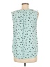 Amazon Essentials 100% Viscose Teal Sleeveless Blouse Size M - photo 2