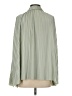 Dress Forum 100% Polyester Stripes Green Long Sleeve Blouse Size S - photo 2