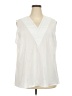 Shein Curve 100% Polyester White Sleeveless Blouse Size 4X - photo 1