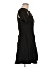 Aqua Solid Black Cocktail Dress Size M - photo 4