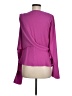 Atlein Collective 100% Polyester Purple Long Sleeve Blouse Size 8 - photo 2