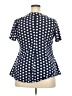 Yidarton Polka Dots Blue Short Sleeve Blouse Size 2X - photo 2
