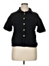 Shein Black Short Sleeve Button-Down Shirt Size XL - photo 1