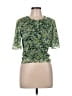 Saunders Collective 100% Polyester Green Short Sleeve Top Size L - photo 1