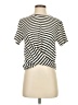 Maronie Stripes Ivory Short Sleeve Turtleneck Size S - photo 1