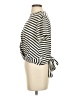 Maronie Stripes Ivory Short Sleeve Turtleneck Size S - photo 5