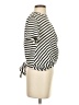 Maronie Stripes Ivory Short Sleeve Turtleneck Size S - photo 4