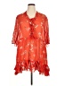 Nicholas Orange Short Sleeve Blouse Size 16 - photo 1