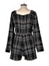 Slate & Willow Plaid Black Romper Size L - photo 2