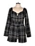 Slate & Willow Plaid Black Romper Size L - photo 1