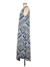 Chico's Chevron-herringbone Blue Casual Dress Size Med (1) - photo 5