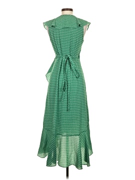 green emerald velvet dress Green Polka Dot Kennedy Midi Dress