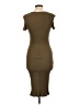 Shein Solid Brown Casual Dress Size L - photo 2