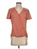 Max Studio 100% Polyester Orange Short Sleeve Blouse Size XS - photo 1