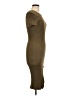 Shein Solid Brown Casual Dress Size L - photo 4