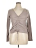 Adore Me Gray Long Sleeve Blouse Size XL - photo 1
