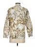 Bassike Animal Print Gold Pullover Sweater Size Sm (1) - photo 2