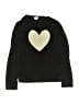Crewcuts Outlet 100% Cotton Hearts Black Pullover Sweater Size 8 - 9 - photo 1