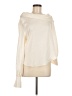 Dee Elly 100% Polyester Ivory Long Sleeve Blouse Size M - photo 1