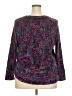 climate right Paisley Purple Pullover Sweater Size 2X - photo 2