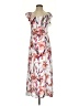 Leith 100% Polyester Print White Casual Dress Size S - photo 1