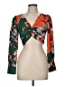 Marissa Webb 100% Polyester Green 3/4 Sleeve Blouse Size 6 - photo 1